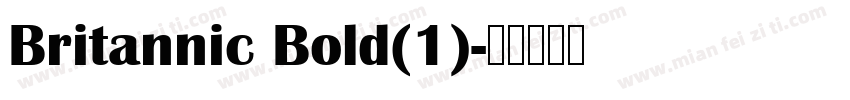 Britannic Bold(1)字体转换